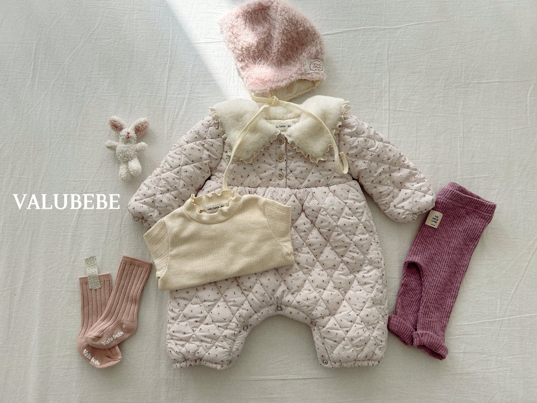 [valubebe] Sherbet flower padding suit