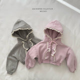 [Melikey] Juju frill hood zip-up