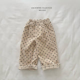[Melikey] Dot corduroy pants