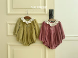 [valubebe] Embroidered velor suit