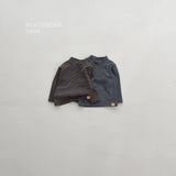 [BLACK BEAN] Stripe halfneck bebe tee