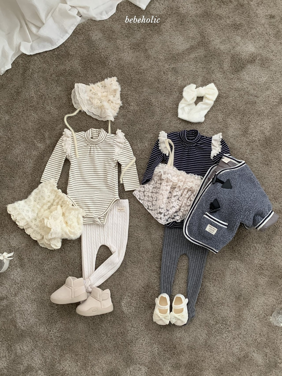 [bebeholic] Ronny stripe wing rompers
