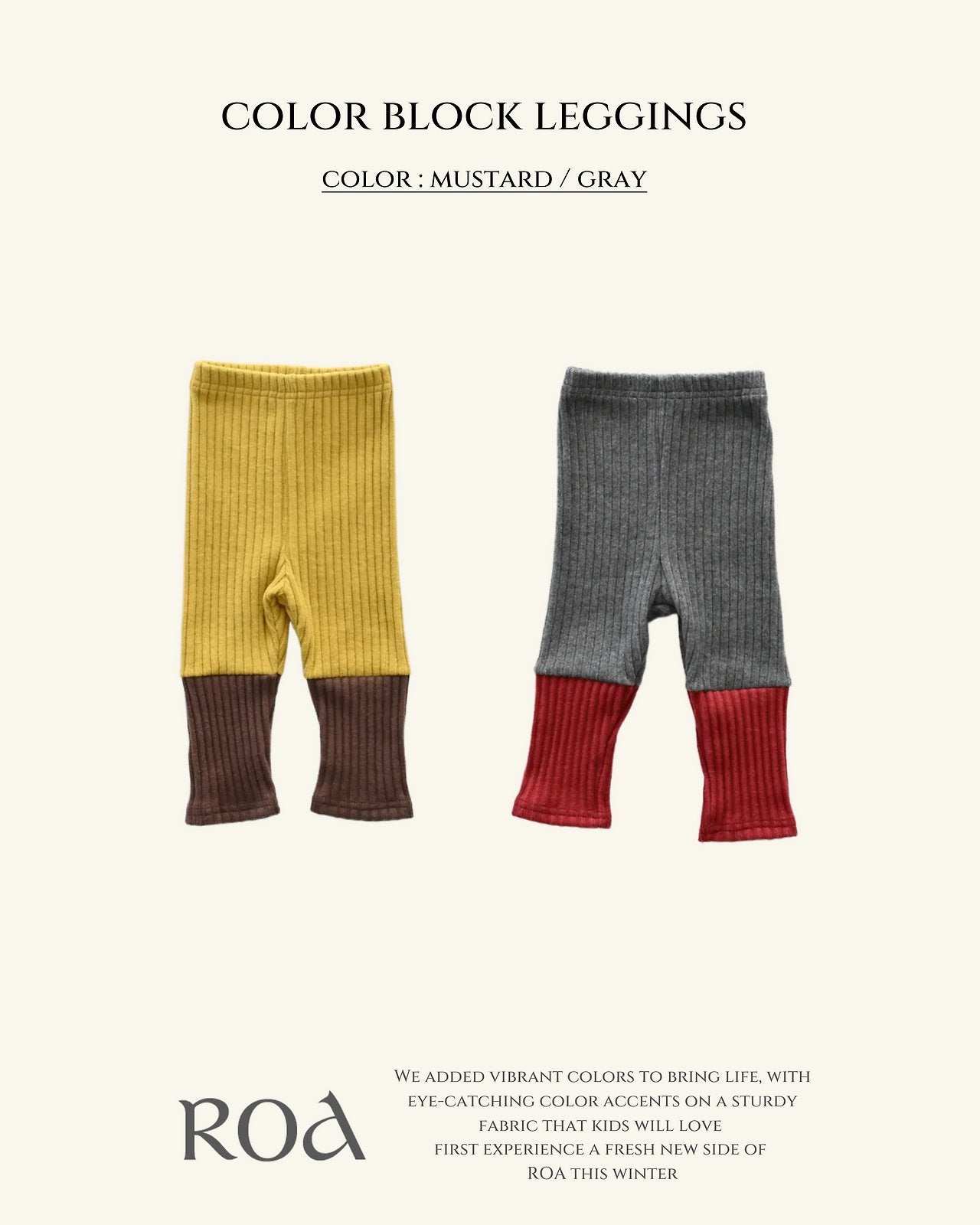 [ROA] Colorblock leggings