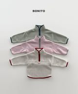 [BONITO] Cotton candy coloration half zip