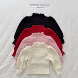 [Melikey] Knit rib puff tee