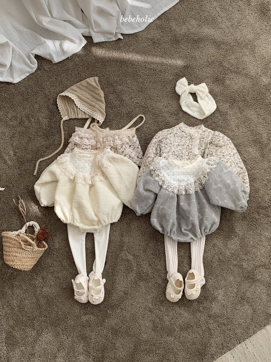 [bebeholic] Breeze lace rompers