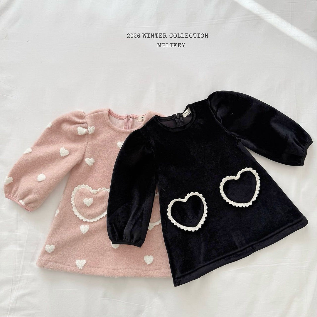 [Melikey] Double heart one-piece
