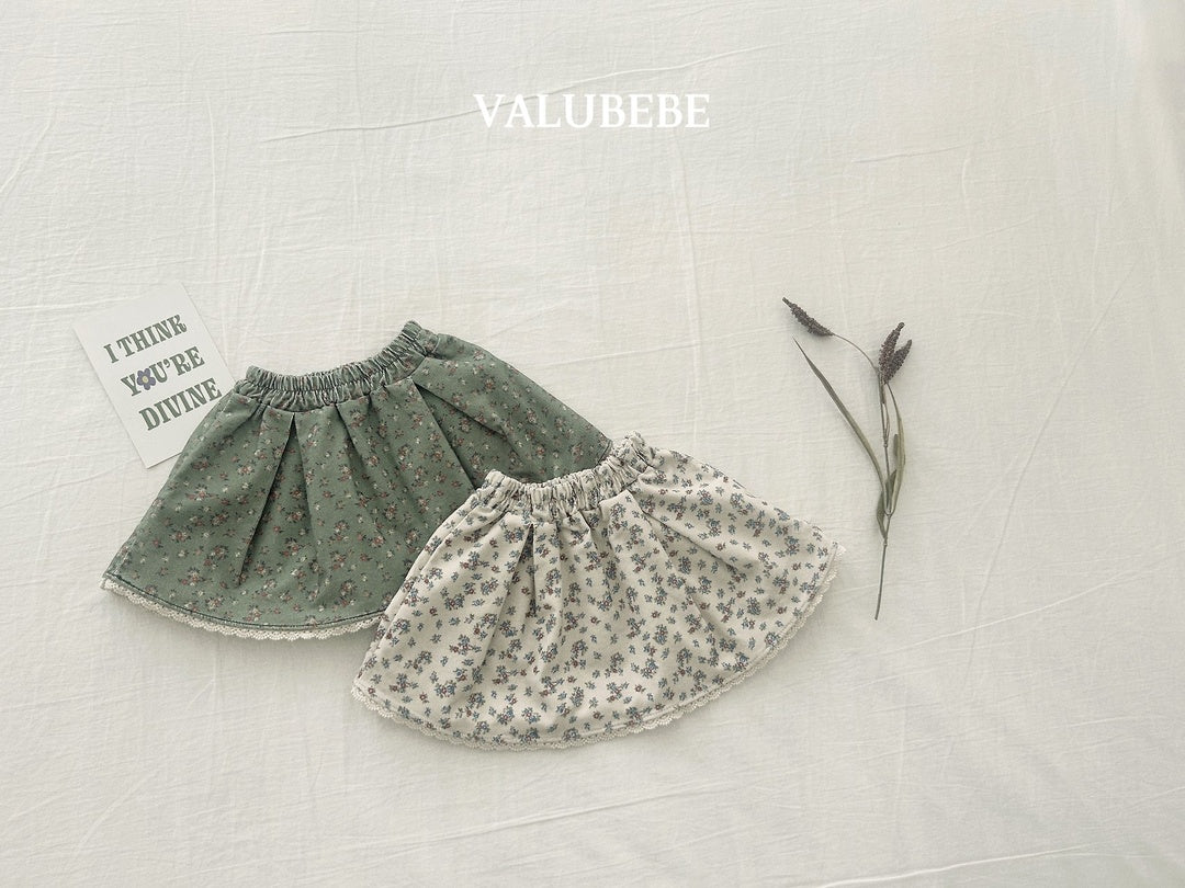 [valubebe] Garnet flower skirt