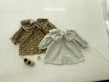 [valubebe] Flower collar corduroy one-piece
