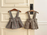 [valubebe] Marv check pleats skirt