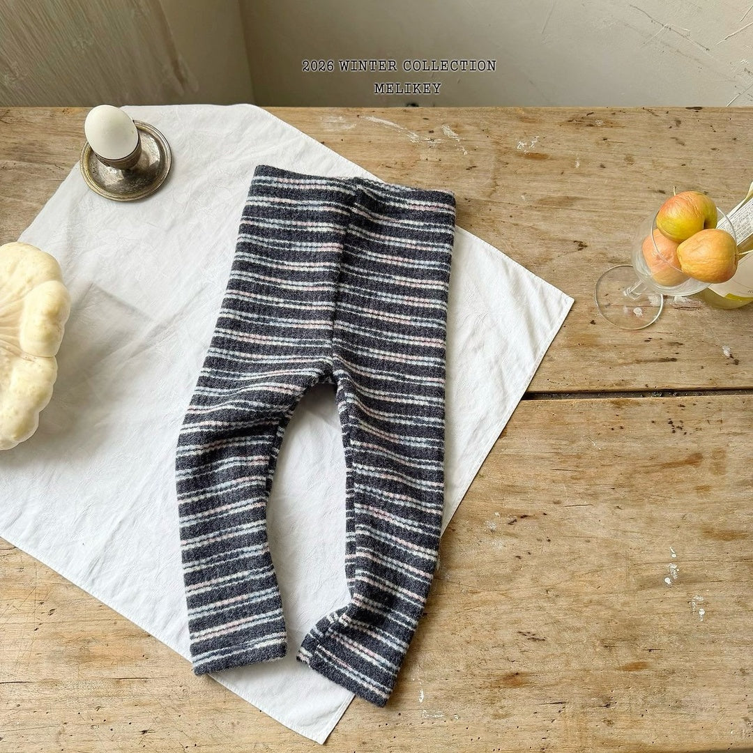 [Melikey] Rudolf stripe leggings