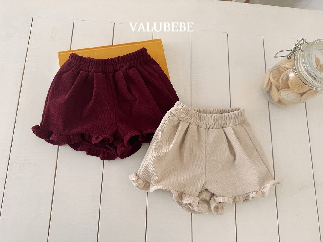 [valubebe] Golden frill shorts