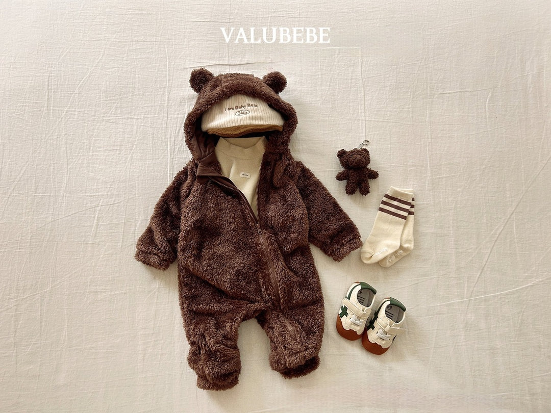 [valubebe] Bear fleece suit