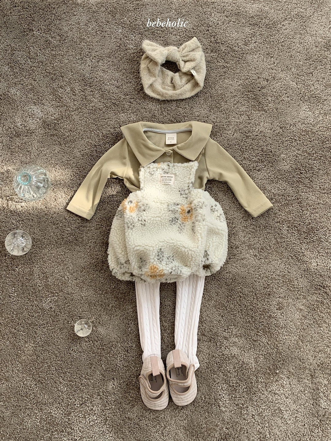 [bebeholic] Baruner boa rompers