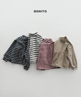 [BONITO] Retro loose halfneck tee