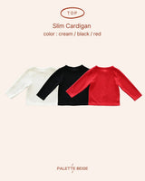 [PALETTE BEIGE] Slim cardigan