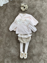 [bebeholic] Maple lace collar tee