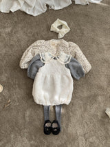 [bebeholic] Balloon rose one-piece
