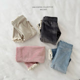 [Melikey] Lace warm leggings