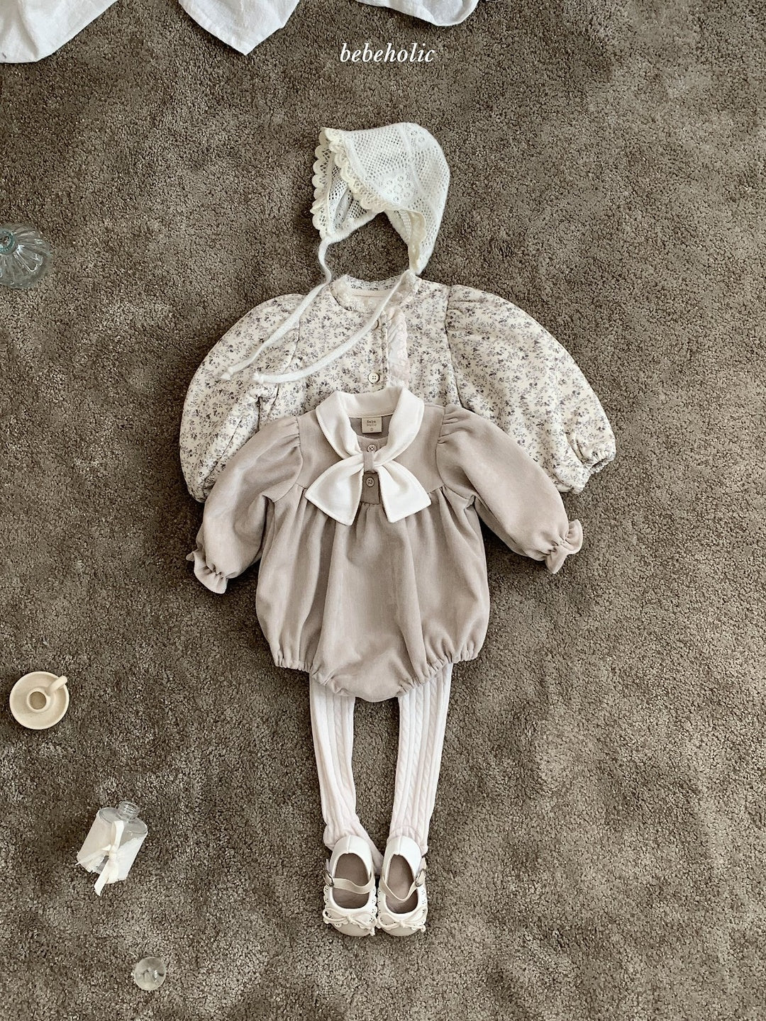 [bebeholic] Berni ribbon rompers