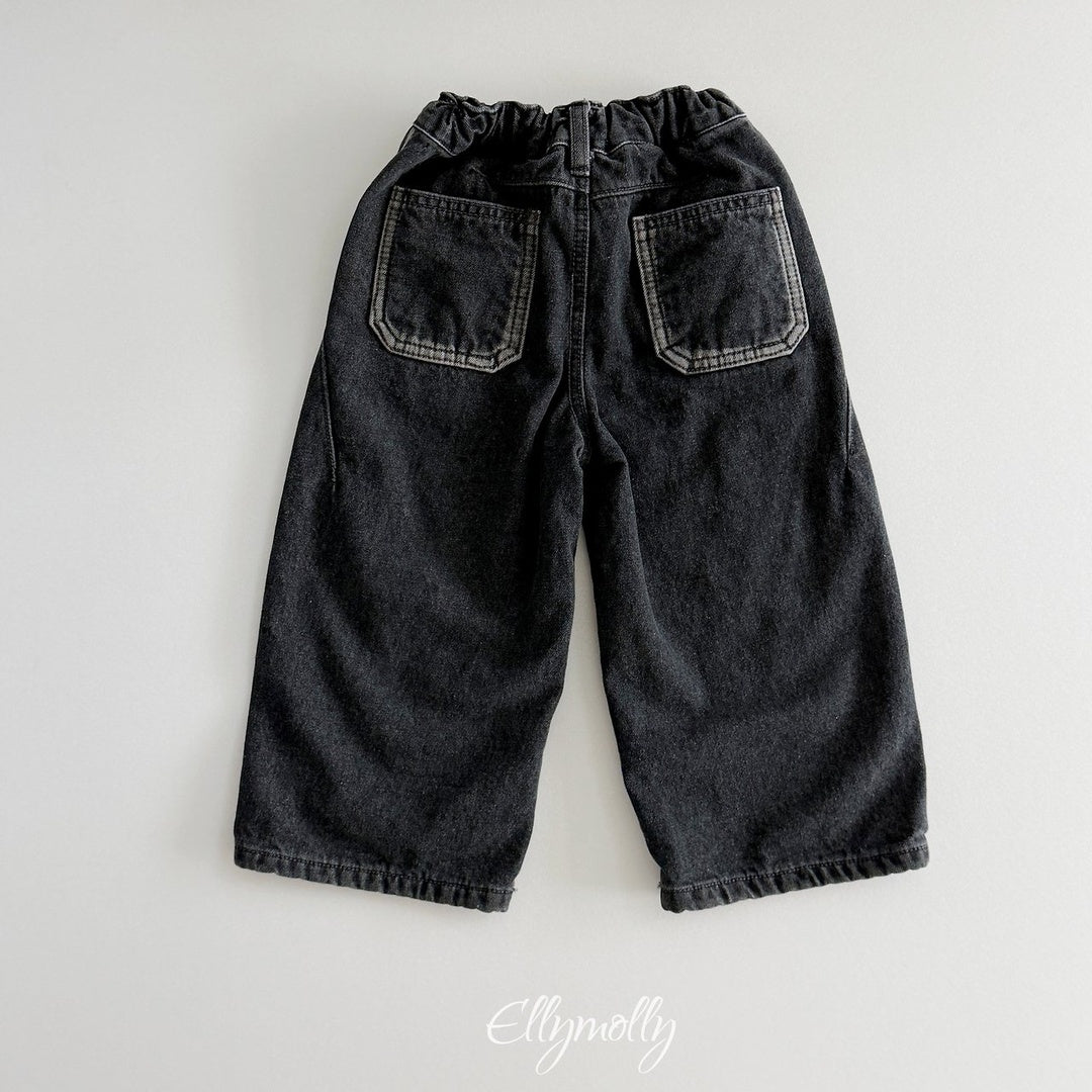 [ELLY MOLLY] Line week denim pants