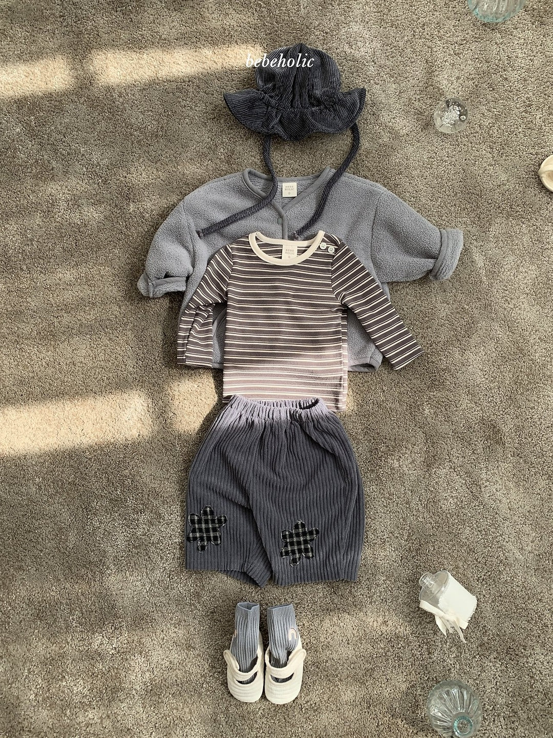 [bebeholic] Patch corduroy pants