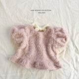 [Melikey] Fur frill puff tops