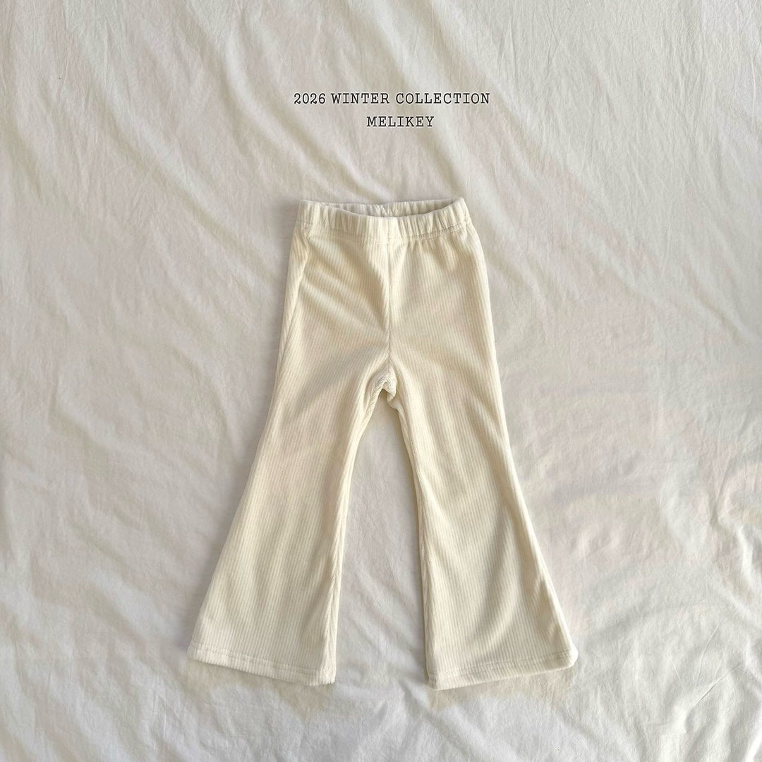 [Melikey] Velvet flare pants
