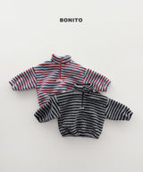 [BONITO] Boa stripe half zip