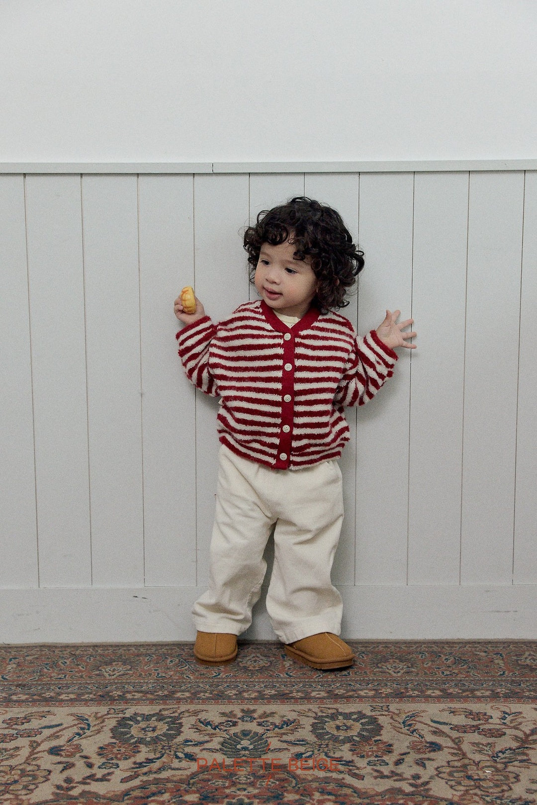 [PALETTE BEIGE] Basic corduroy pants