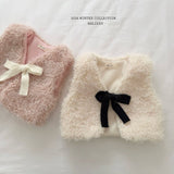 [Melikey] Cloud fur ribbon vest