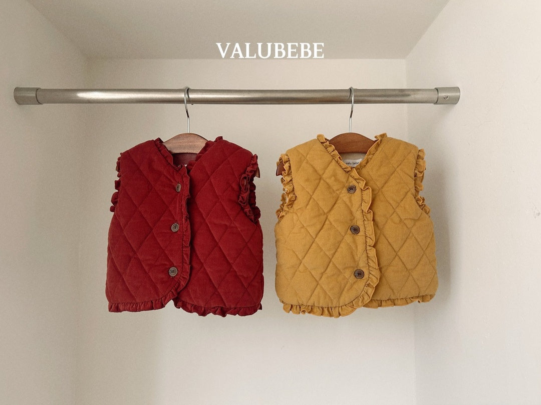 [valubebe] Frill padded vest