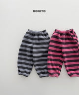 [BONITO] Stripe fleece jogger pants