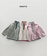 [BONITO] Cotton candy coloration half zip