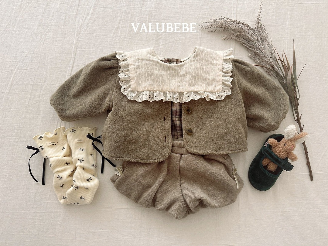 [valubebe] Crown ribbon mellow socks