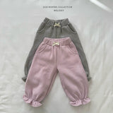 [Melikey] Pocket lace jogger pants