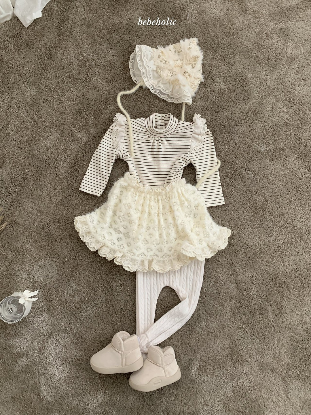 [bebeholic] Ronny stripe wing rompers