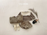 [valubebe] Check cape blouse