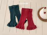 [valubebe] Frill lace bootcut pants