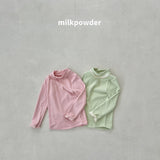 [milk powder] Marie lace halfneck tee
