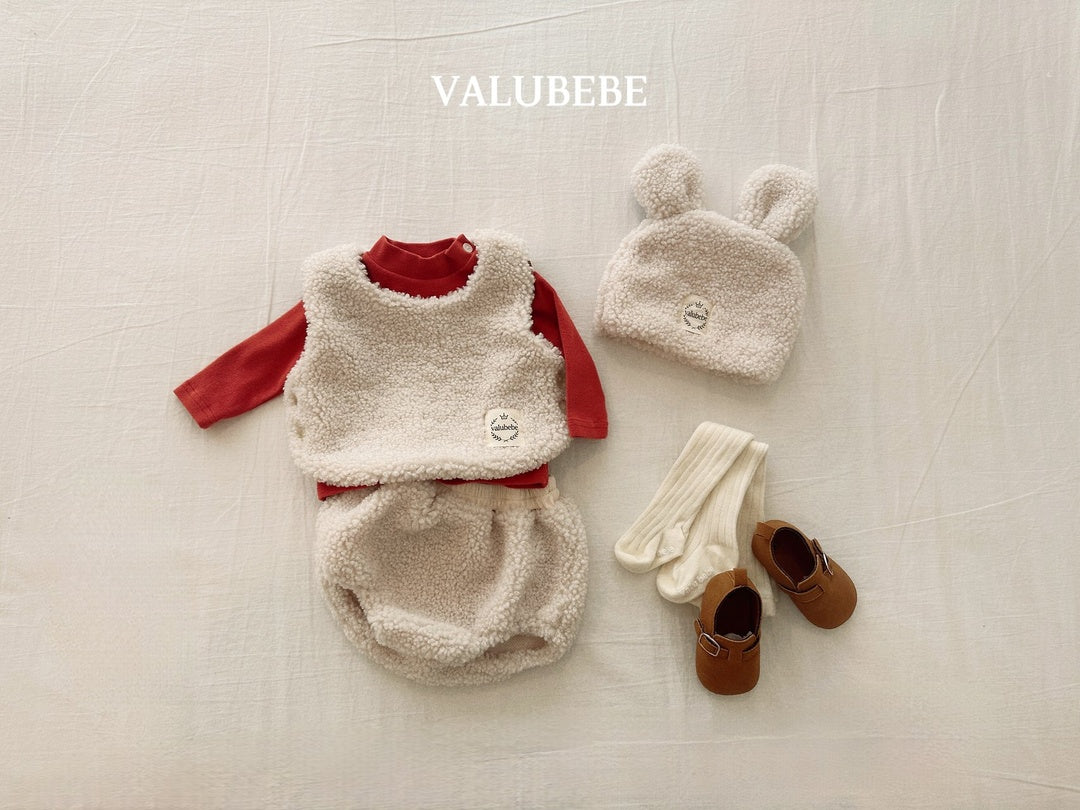 [valubebe] Solid half neck tee