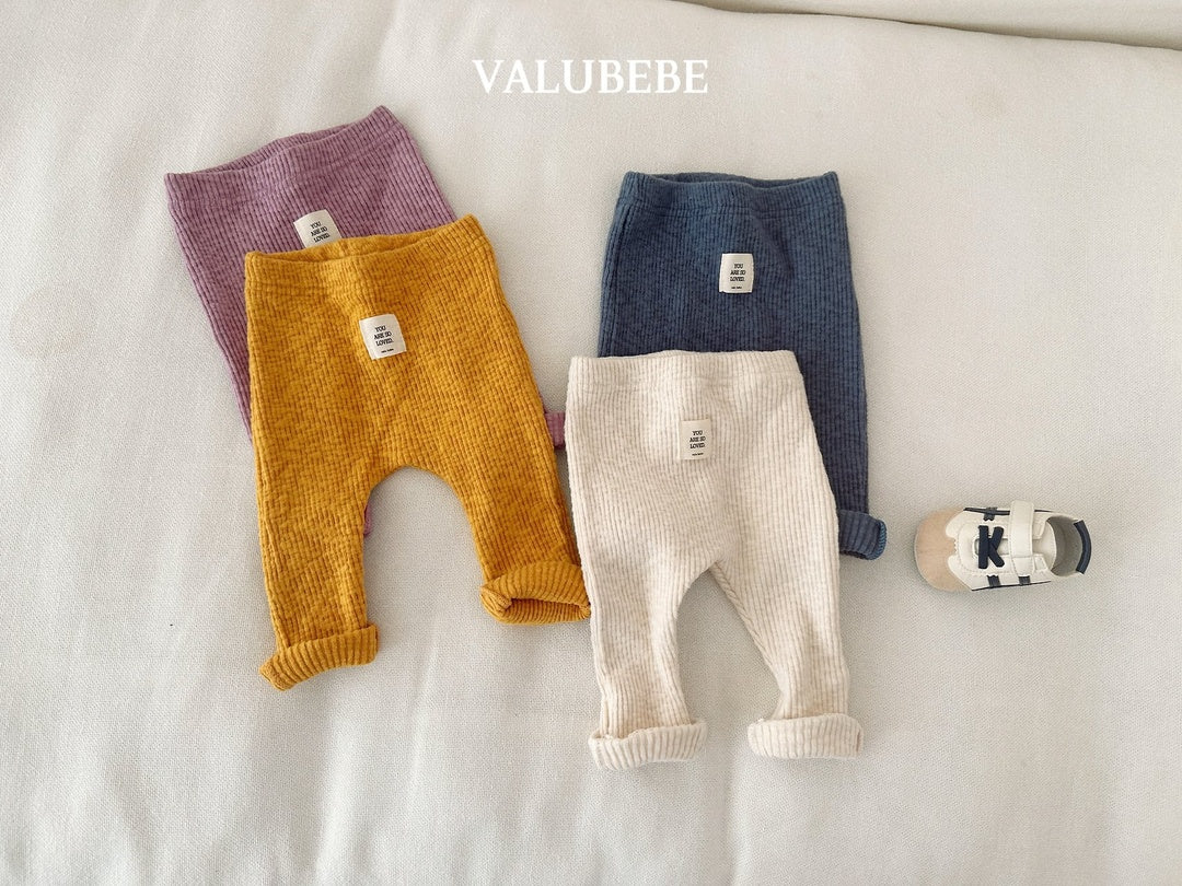 [valubebe] Warm ribbed leggings