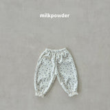 [milk powder] Pudding flower pants