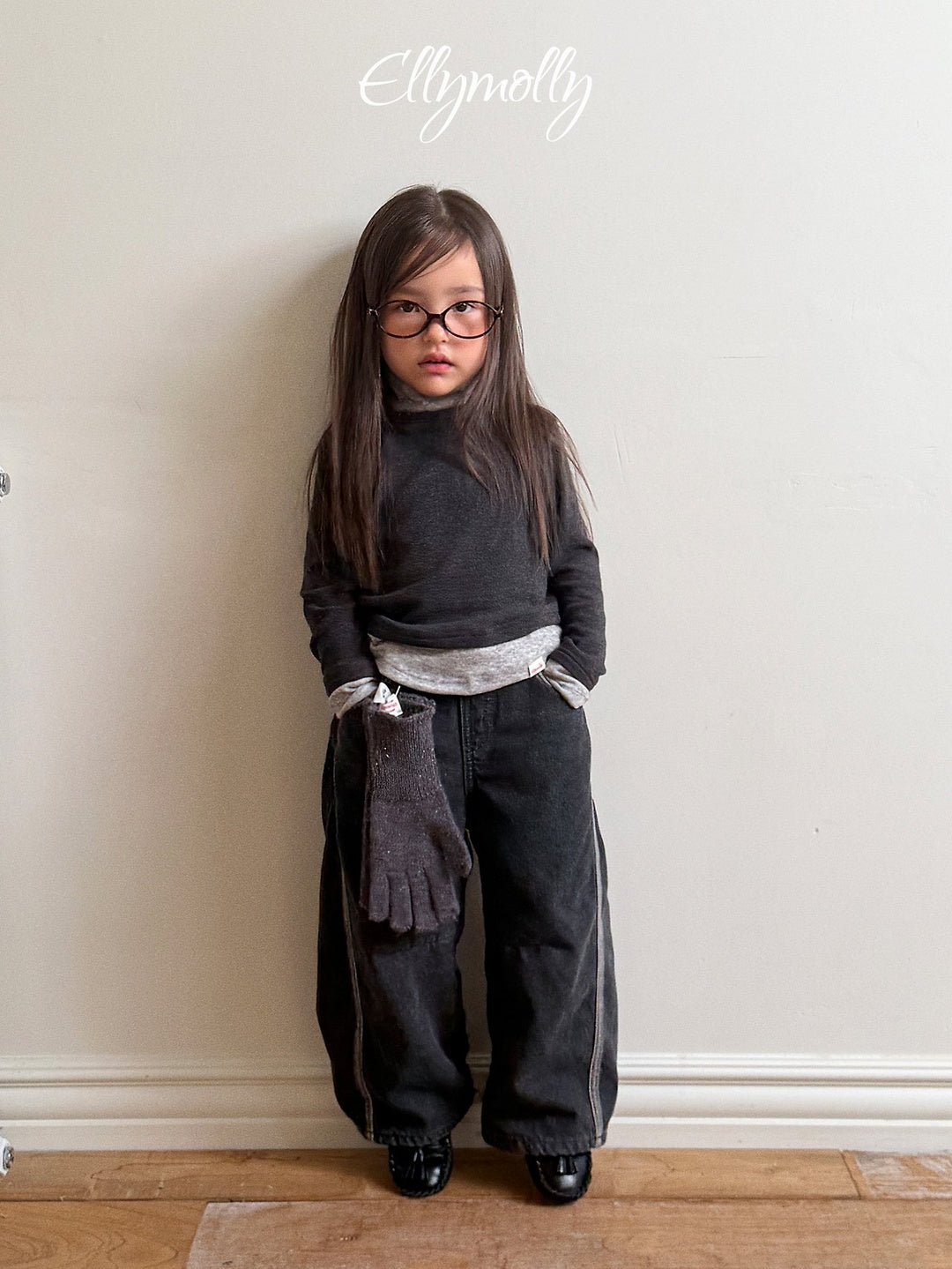 [ELLY MOLLY] Line week denim pants