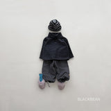 [BLACK BEAN] Crayon stripe bottleneck tops