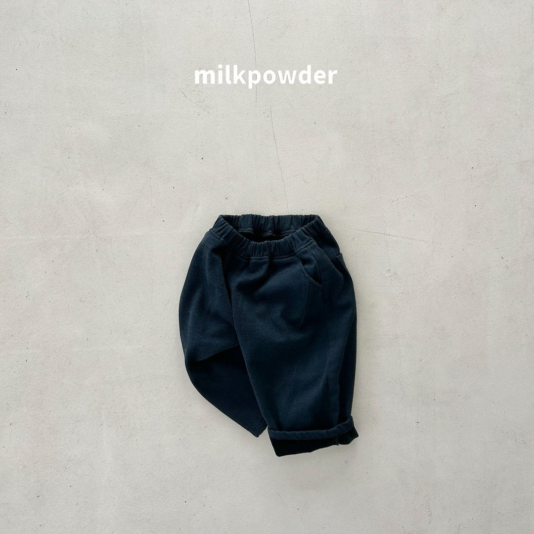 [milk powder] Velvet denim pants