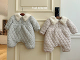[valubebe] Sherbet flower padding suit