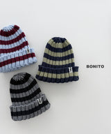 [BONITO] Two-tone knit beanie