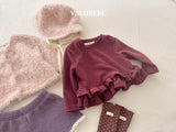 [valubebe] Uni stripe cancan tee