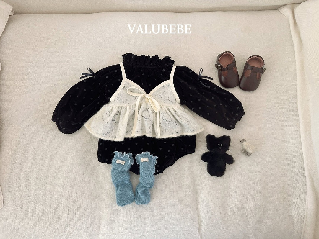 [valubebe] Heart lace bustier